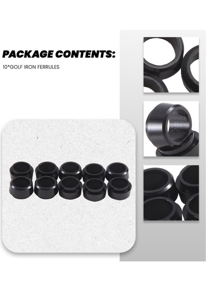 10PCS Golf Irons Ferrules .335 Taylormade Rbz2 Adaptör Kılıf Ipucu (Yurt Dışından) indirimleri