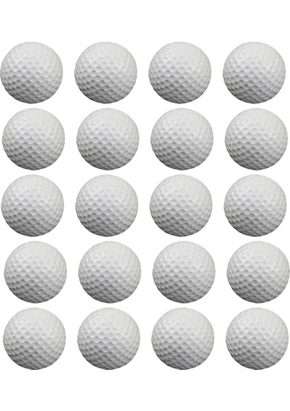 20 Adet Hava Golf Uygulama Topları, Köpük Topu, Golf Eğitimi Iç ve Dış Mekan, Arka Bahçe Vurma Paspası, Beyaz Için (Yurt Dışından)