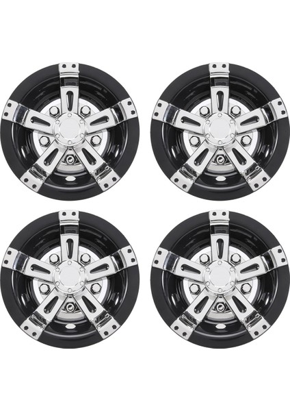 4pcs 8inch Golf Arabası Tekerlek Kapağı, 5 Konuşulmuş Tasarım Göbek Kapağı Için Golf Arabaları Için Kulüp Arabası, Ezgo, Yamaha (Yurt Dışından)