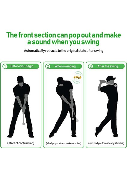 Golf Swing Trainer Yardımı - Esneklik, Tempo ve Güç Golf Isınma Çubuğu Için Golf Salıncak Eğitim Yardımı (Yurt Dışından) indirimleri