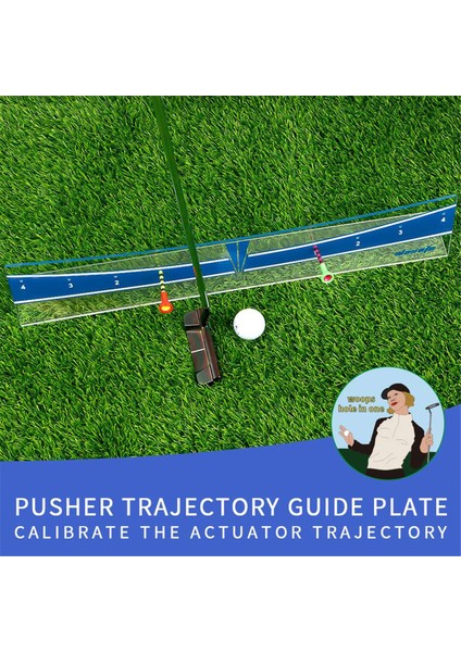 Wosofe Golf Pist Golf Putter Eğitmeni Kalibrasyon Pisti Atıcı Tahtası Ayarlanabilir Golf Putter Yörünge Dengeleyici C (Yurt Dışından) fırsatları