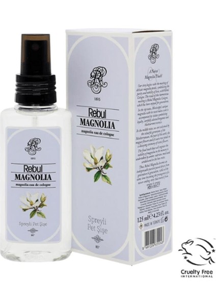 Magnolia Kolonya 80 Derece 125 ml Manolya Kokusuyla Sprey Ambalajda
