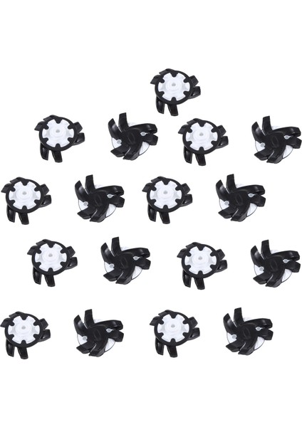 14PCS Golf Ayakkabı Sivri Uçlu Pimler Kaymaz Dönüş Hızlı Bükülme Vidası Başak Aksesuarları Golf Malzemeleri Siyah + Beyaz (Yurt Dışından)