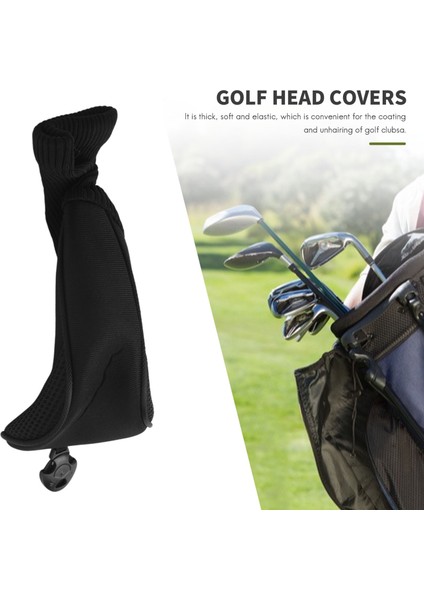 Black Golf Head Covers Sürücü 1 3 5 Fairway Woods Golf Kulübü Için Headcovers Tüm Fairway ve Sürücü Kulüplerine 3 Adet (Yurt Dışından) indirimleri