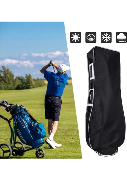 Golf Yağmur Örtüsü Torbası Su Geçirmez ve Toz Geçirmez Taşınabilir Katlanabilir Golf Seyahat Örtüsü Çantası Golf Çantası Kapağı Kırmızı (Yurt Dışından) indirimleri