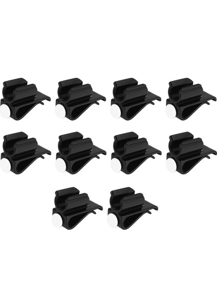 10 Paket Golf Kulübü Çanta Klipleri Atıcı Kelepçesi Tutucu Düzenleyicisi Dayanıklı Plastik Siyah Koyma Klipsli Golf Aksesuarları (Yurt Dışından)