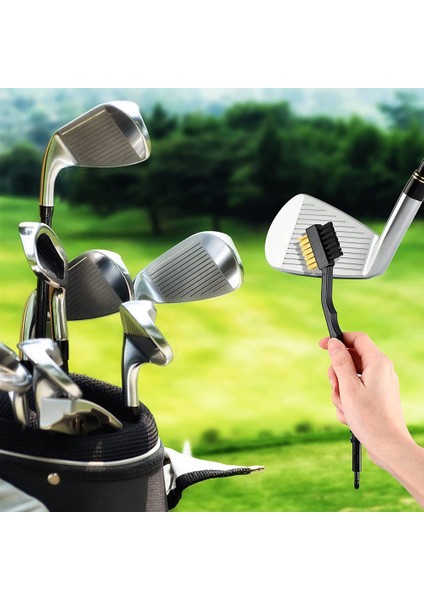 15PCS Golf Club Fırçası ve Kulüp Groove Temizleyici, Çift Taraflı Temizlik Groove Clips Siyah (Yurt Dışından) fırsatları