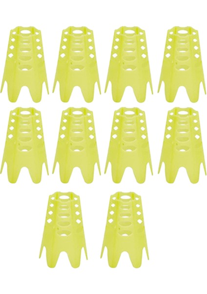 10PCS Golf Mat Tees, Golf Simülatörü Tişört, Sürüş Menzili Için Golf Tees Pratiği, Golf Eğitimi Için Ev Golf Tees, Sarı L (Yurt Dışından)