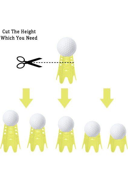 10PCS Golf Mat Tees, Golf Simülatörü Tişört, Sürüş Menzili Için Golf Tees Pratiği, Golf Eğitimi Için Ev Golf Tees, Sarı L (Yurt Dışından) fiyatları
