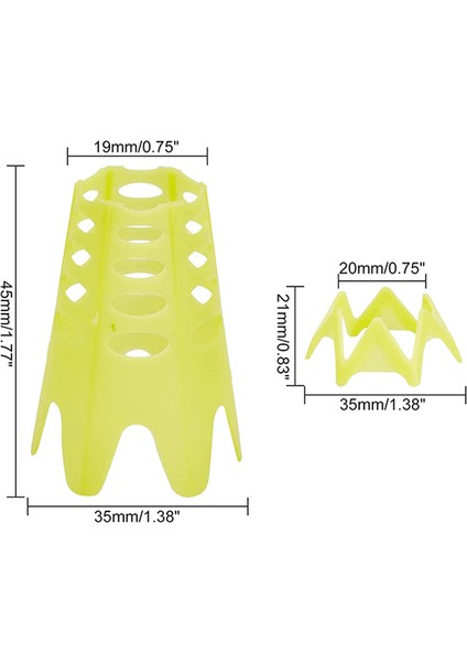 10PCS Golf Mat Tees, Golf Simülatörü Tişört, Sürüş Menzili Için Golf Tees Pratiği, Golf Eğitimi Için Ev Golf Tees, Sarı L (Yurt Dışından) fırsatları