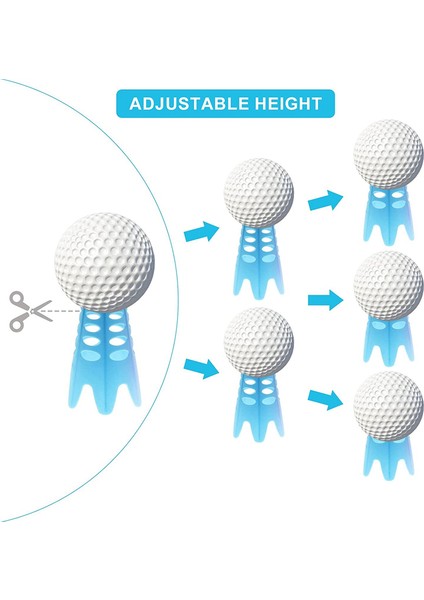 Golf Simülatörü Tees, 18 Adet Kapalı Golf Tees Golf Mat Tees Plastik Golf Tees Pratik Golf Tees, Uzun Boylu + Kısa (Yurt Dışından) modelleri