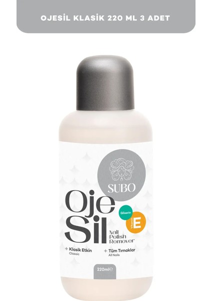 ASETON KLASİK ETKİN 3X220 ml