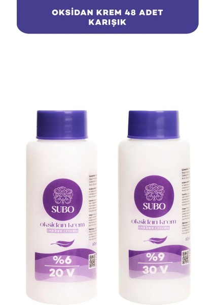 OKSİDAN KREM MİX (24 %6 20 VOLUME+24 %9 30 VOLUME ) 48X60 ml