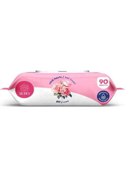 Islak Havlu 90 'li Gül 12X90 fırsatları