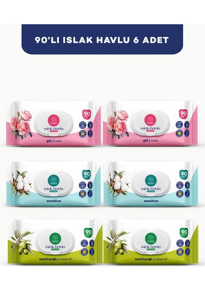 ISLAK HAVLU 90 'LI MİX 6X90