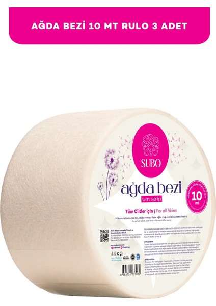 Ağda Bezi 3X10 mt Rulo
