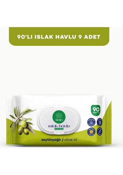 ISLAK HAVLU 90 'LI ZEYTİNYAĞLI 9X90
