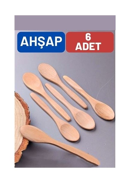 Turk Ahşap Baharat Kaşığı Barnhard Design 6 Adet - BKS3553-1695