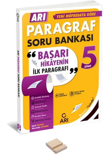 5. Sınıf Arı Paragraf Kitabı ve Telefon Standı