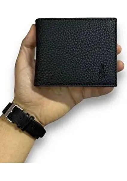 Vegan Deri Erkek Cüzdanı! 9 Kart Cebi, Şeffaf Kimlik Bölümleri Kâğıt Para Cebi