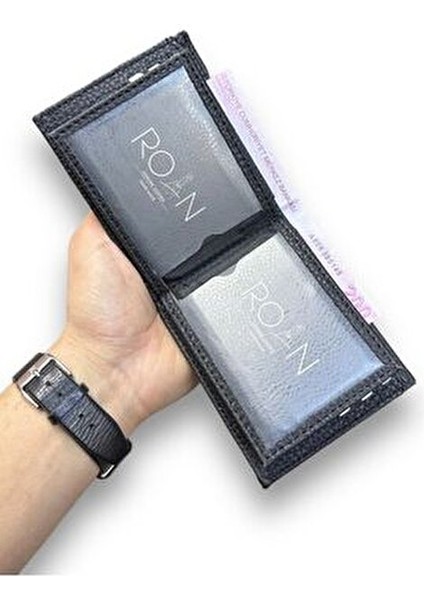 Vegan Deri Erkek Cüzdanı! 9 Kart Cebi, Şeffaf Kimlik Bölümleri Kâğıt Para Cebi modelleri