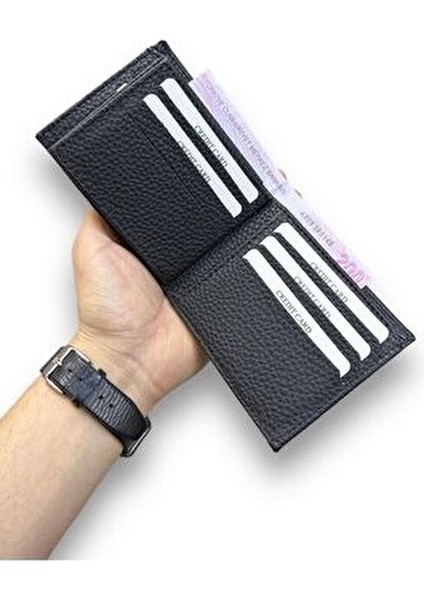Vegan Deri Erkek Cüzdanı! 9 Kart Cebi, Şeffaf Kimlik Bölümleri Kâğıt Para Cebi fırsatları