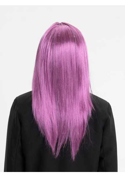 Rose Pembe Düz Kesim Peruk