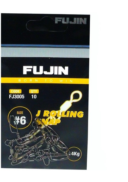 J Rolling Snap Bilyalı Kilitli Klips Black Nickel