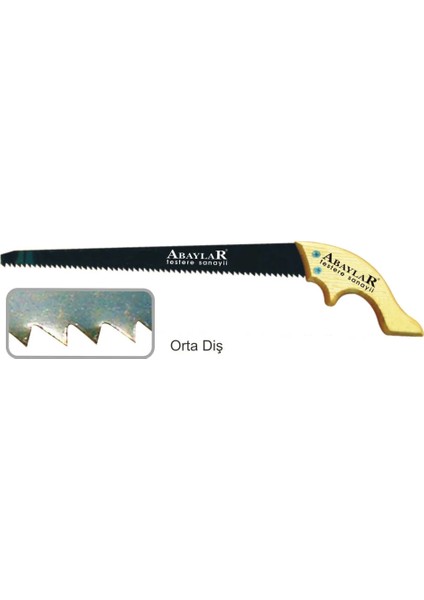 Lar Orta Diş Bağ Testere 35 cm - Ahşap Sap