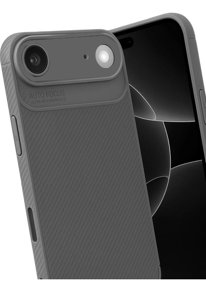 Apple iPhone 17 Air Auto Focus Karbon Kapak - GRI-(5796) - BKS5634-1536 fiyatları