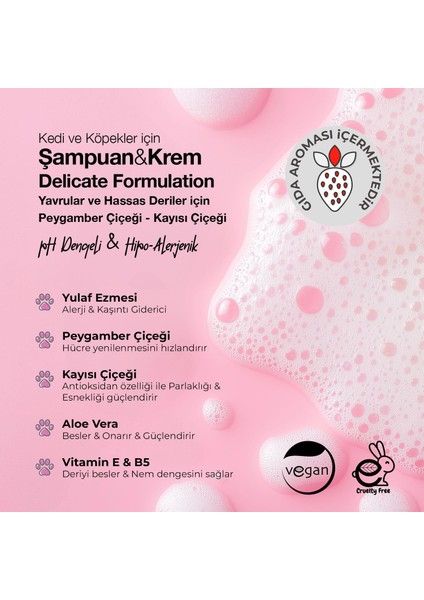 Şampuan ve Krem - Delicate - Yavrular ve Hassas Deriler 300 ML modelleri