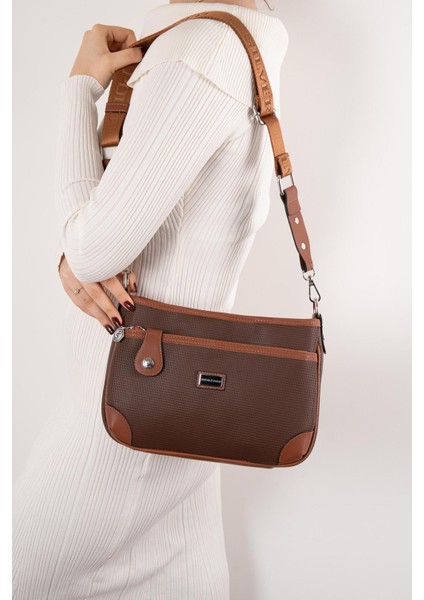 Kahve - Taba SP1160 Kadın Çapraz Çanta