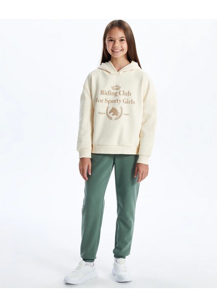 Lcw Kids Bej Kapüşonlu Kız Çocuk Kalın Sweatshirt fiyatları