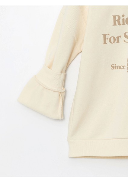 Lcw Kids Bej Kapüşonlu Kız Çocuk Kalın Sweatshirt fırsatları