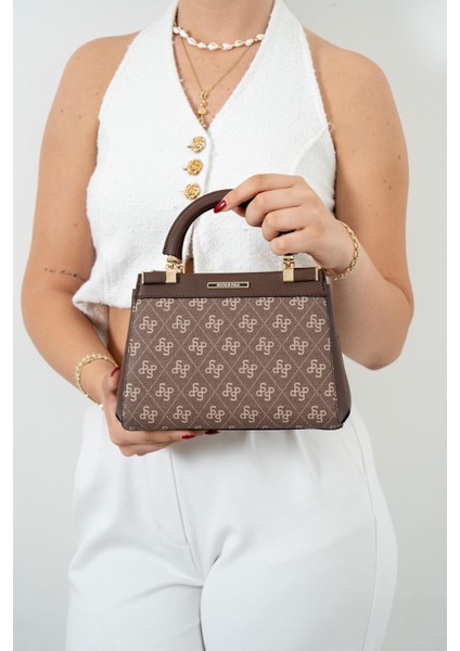 Kahve SP1193 Kadın El Çantası