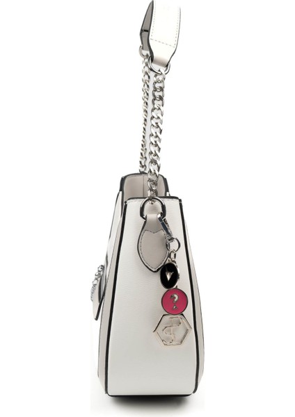 Beyaz - A.gri SP1168 Kadın Omuz Çantası modelleri