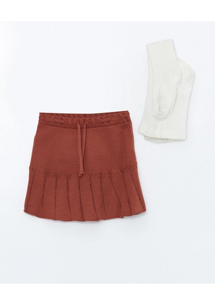 Lcw Kids Bej Bisiklet Yaka Uzun Kollu Kız Çocuk Takım 3'lü modelleri