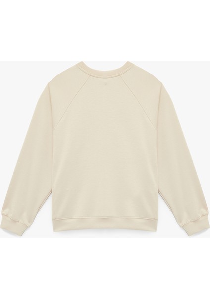 Scuba Kumaş Uzun Kollu Bisiklet Yaka Basic Sweatshirt fırsatları