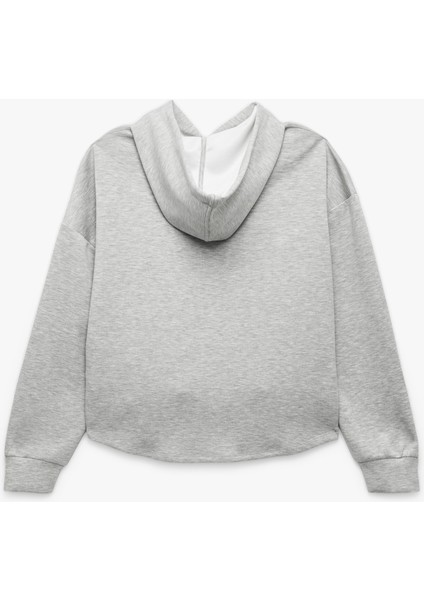 Regular Fit Kanguru Cepli Uzun Kollu Kapüşonlu Sweatshirt fırsatları