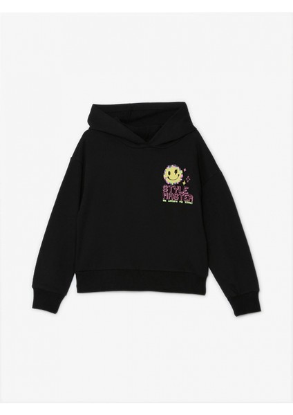 Lcw Kids Siyah Kapüşonlu Kız Çocuk Eşofman Takım fırsatları