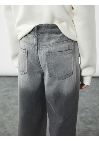 Pamuklu Cepli Wide Leg Jean Pantolon modelleri