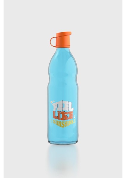 Zen Feel Like Sunshine 1000 ml Cam Şişe 182050 Mavi-Turuncu