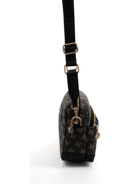 Füme - Siyah SP1201 Kadın Çapraz Çanta modelleri