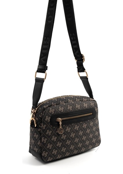 Füme - Siyah SP1201 Kadın Çapraz Çanta fırsatları