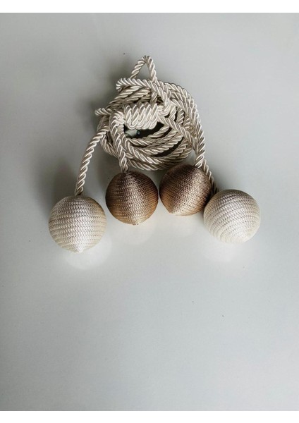 4 Toplu Braçol Kornişe Takmalı Perde Aksesuarı