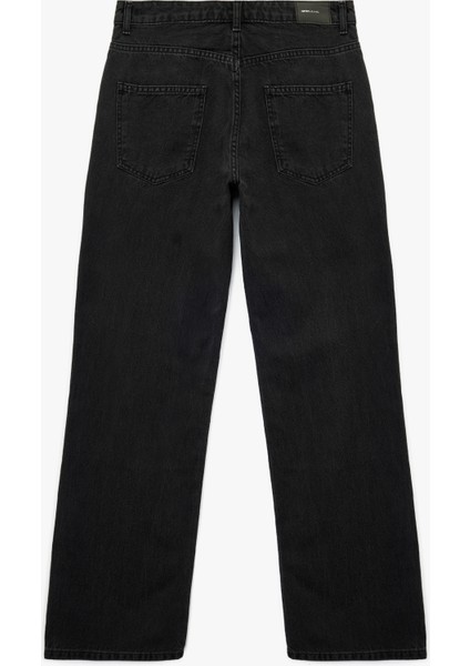 Pamuklu Normal Bel Düz Paça Jean Pantolon - Straight Fit Jean fiyatları