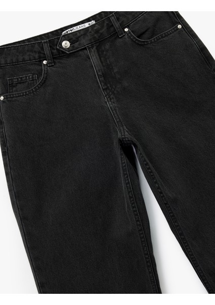 Pamuklu Normal Bel Düz Paça Jean Pantolon - Straight Fit Jean modelleri