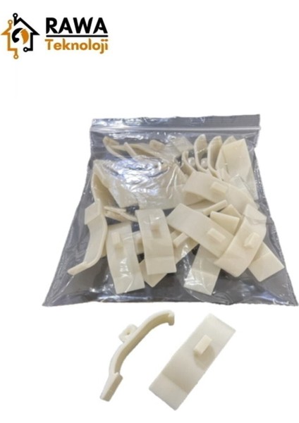 Stor - Zebra Perde Kornişe Takma Aparatı Geniş Plastik Portray ( 25 Adet ) fiyatları