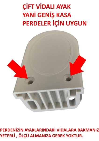 Stor - Zebra Perde Kornişe Takma Aparatı Geniş Plastik Portray ( 25 Adet ) modelleri