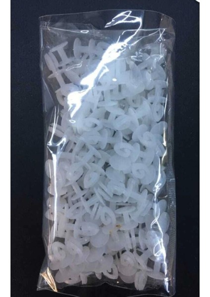 Sermet Süs Dünyası Geçmeli Perde ve Tül Düğmesi Korniş Halkası(50 Adet) Dikilebilir Özelliğinde